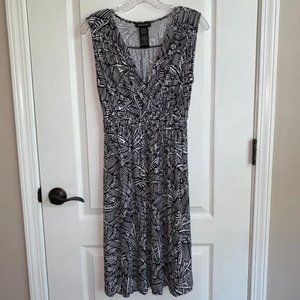 Spense M knit dress NWOT black white